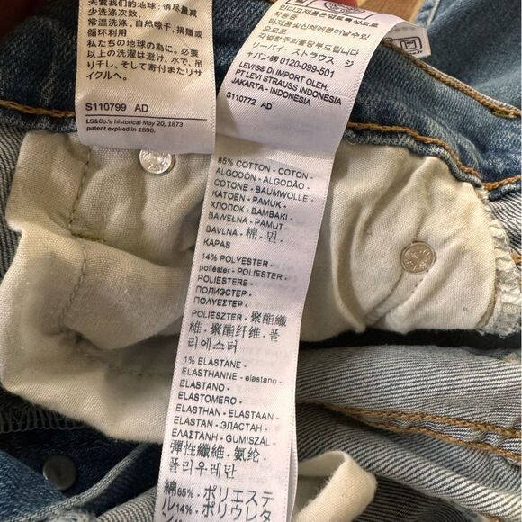 Levi’s Ribcage Straight Ankle Jeans 25 medium Wash - Picture 7 of 8